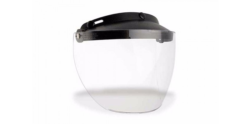 Custom 500 Aksesoris Helm Visor Non Flat Hitam smoke , transparan 0
