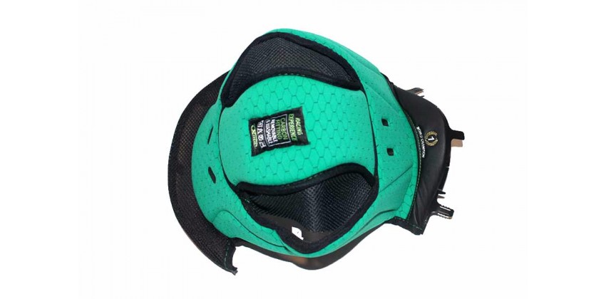 X802RR Aksesoris Helm Crown Pad Hijau 0