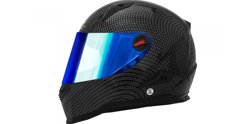 FFS1 Carbon Full-face Iridium Blue Visor 0