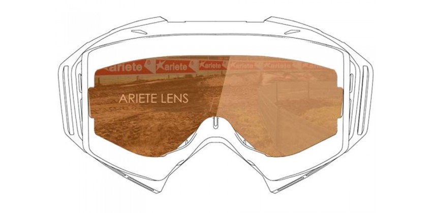 Lens with Clip : Light Coral Sunglasses & Goggles Motocross Goggle 0