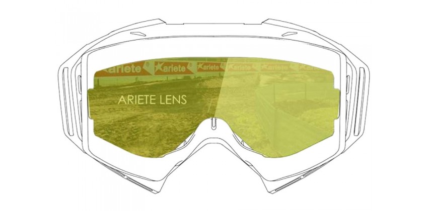 Lens with Clip : Yellow Desert Sunglasses & Goggles Motocross Goggle 0
